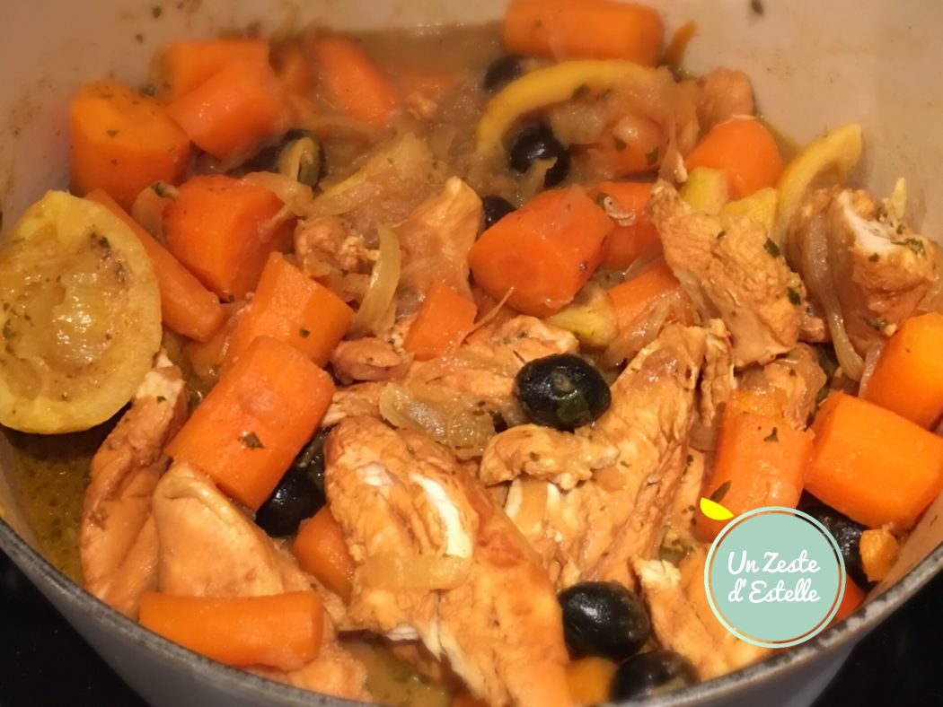 Tagine de poulet au citron