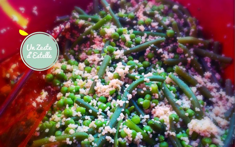 Salade de quinoa haricots verts petits pois