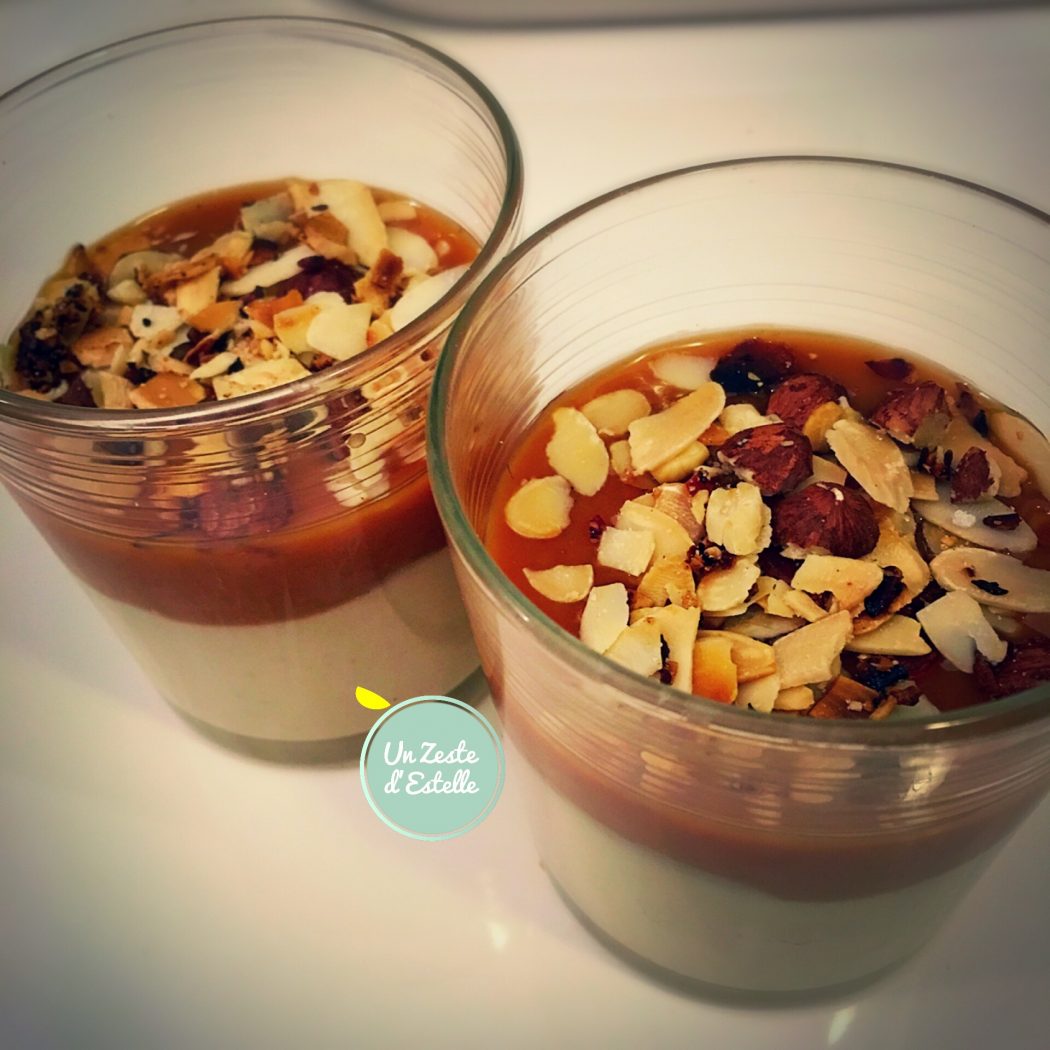 Panna Cotta crémeuse amande-caramel