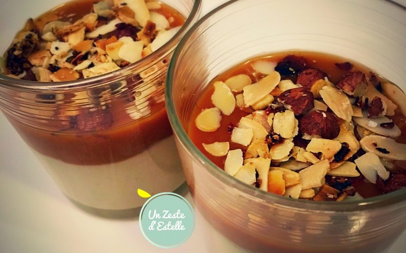 Panna Cotta crémeuse amande-caramel