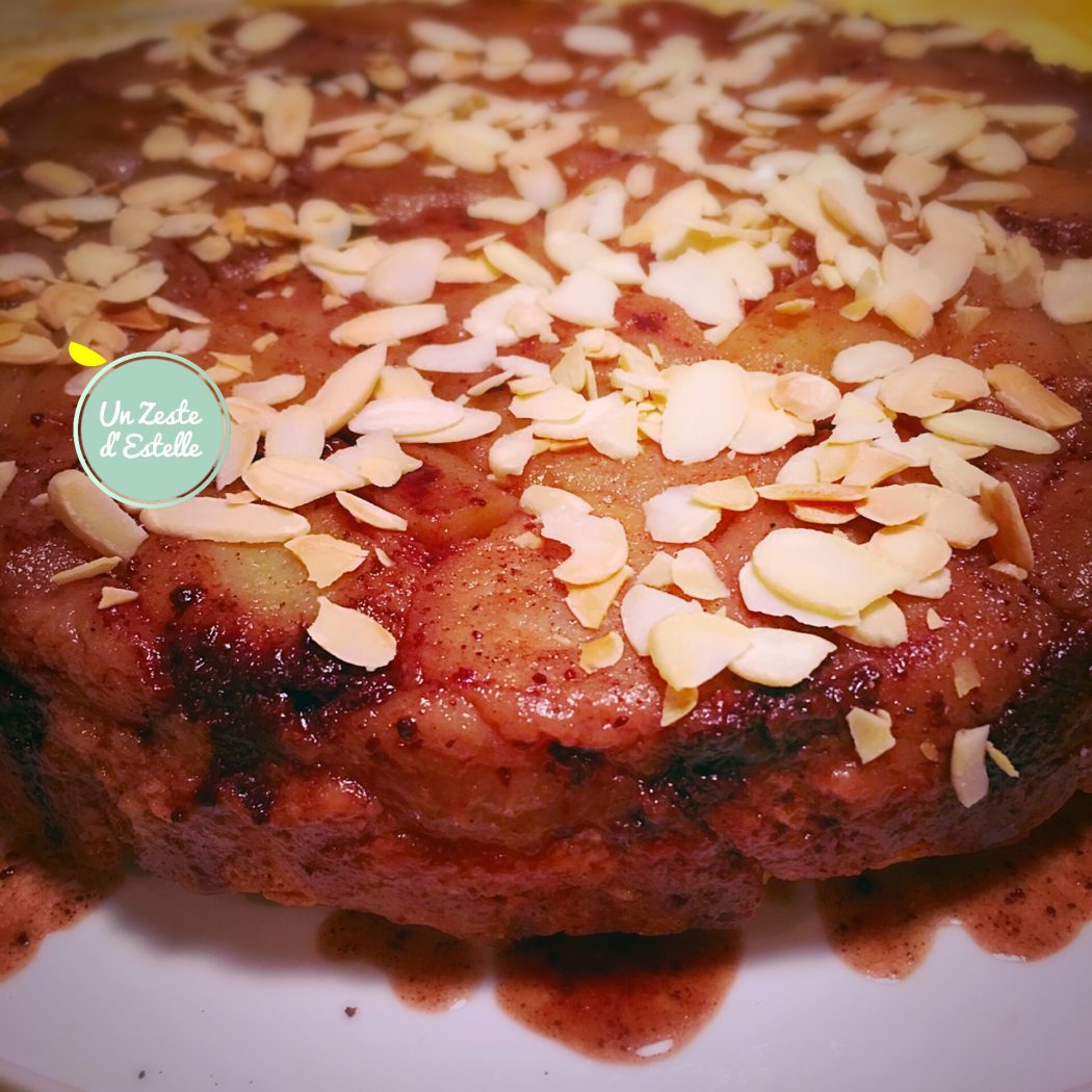 Tarte tatin poires chocolat sans lactose