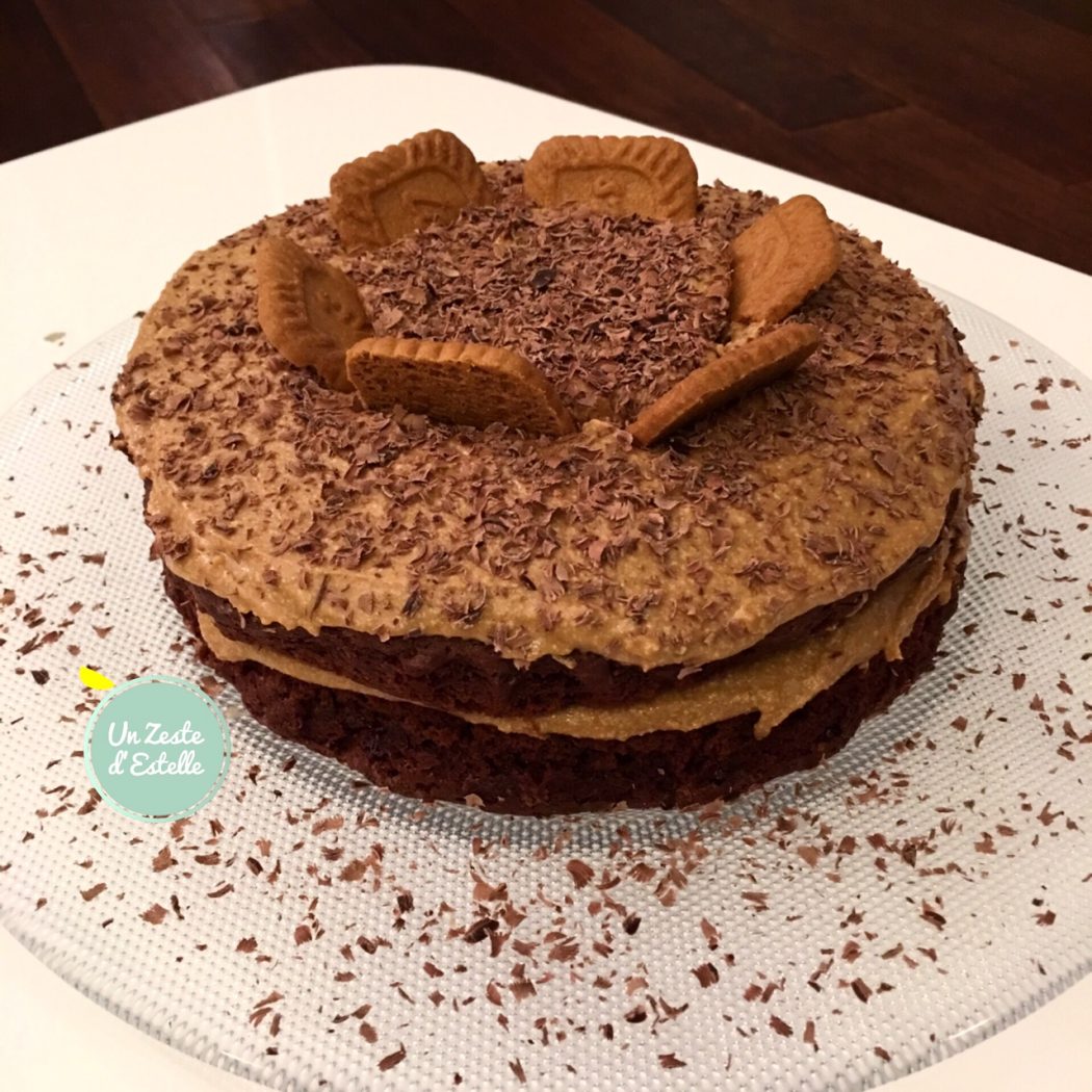 Votre layer cake choco spéculoos est prêt !