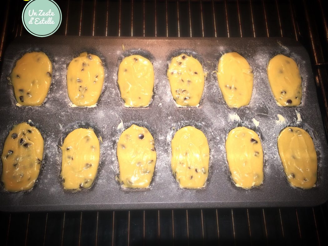 Puis enfournez vos madeleines très chocolat