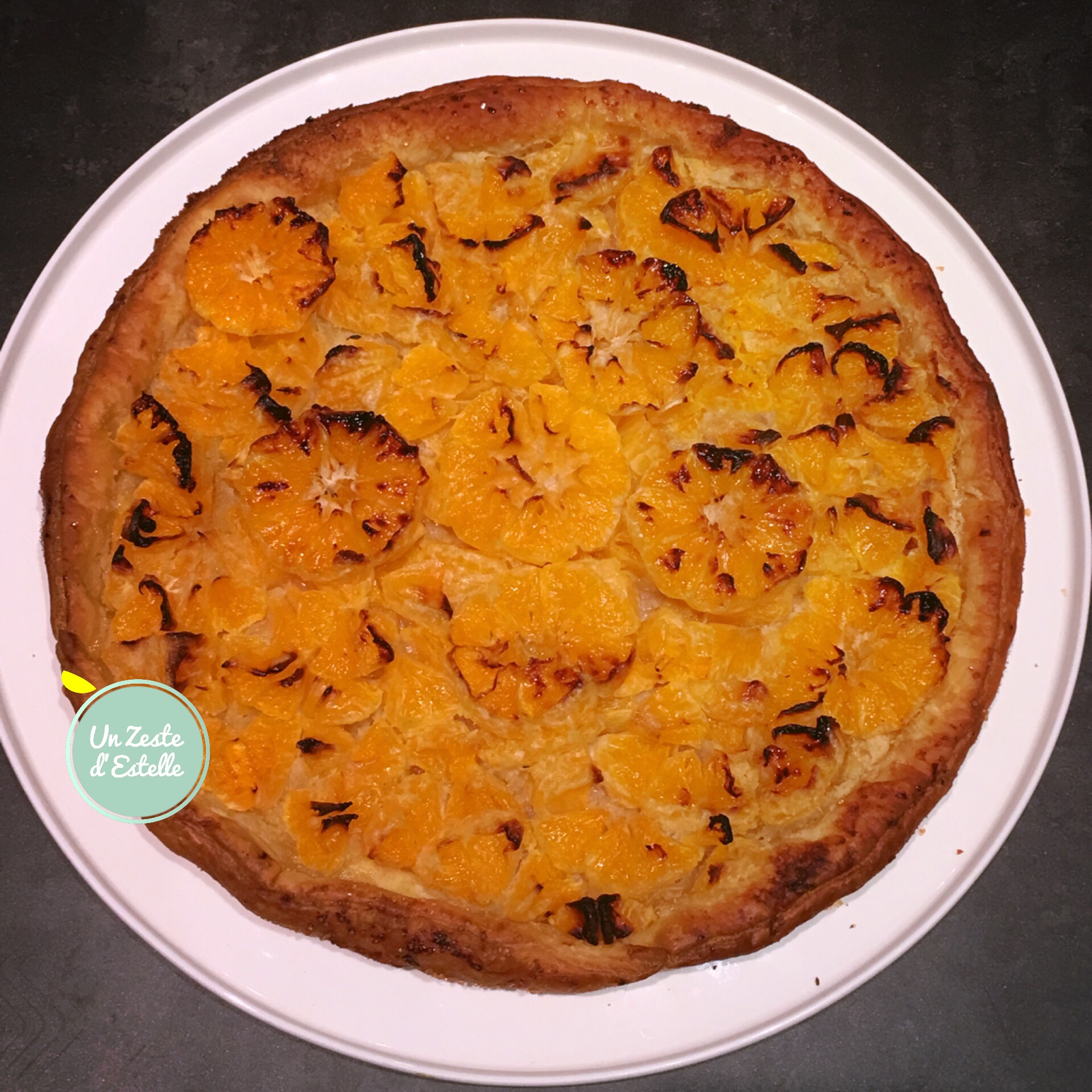 Tarte aux clémentines feuilletée Un Zeste d'Estelle