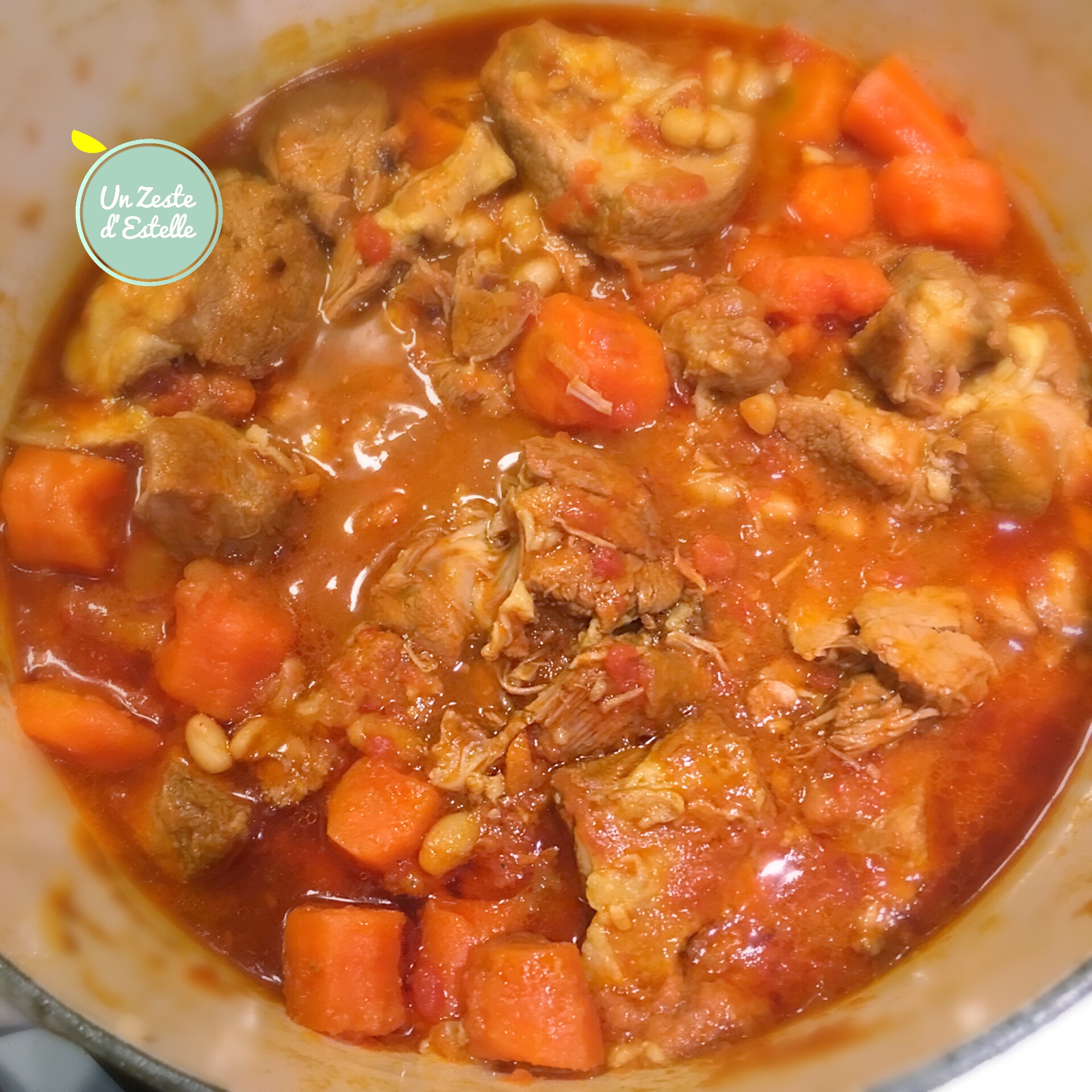 Ragoût d’agneau aux haricots blancs - Un Zeste d'Estelle