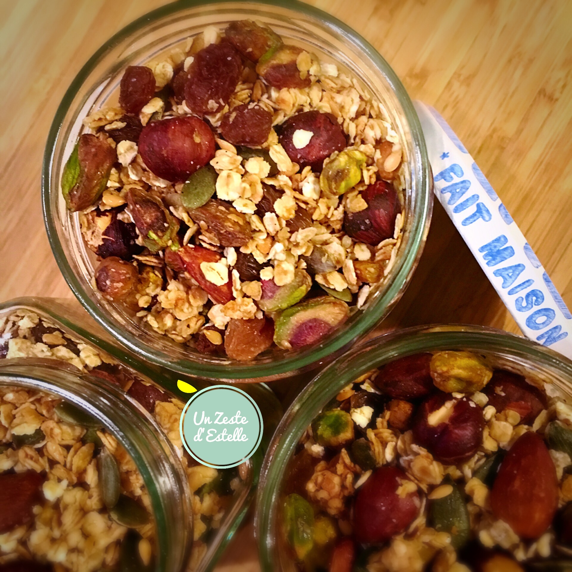 Granola maison d’Un Zeste d’Estelle Un Zeste d'Estelle