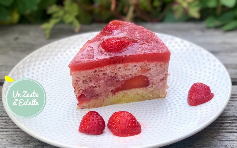 Bavarois fraise rhubarbe si léger