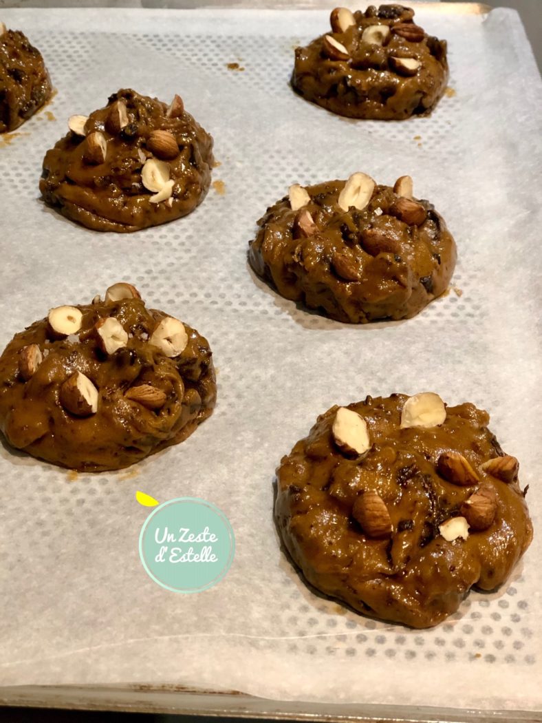 Cookies au chocolat noisettes et huile d'olive