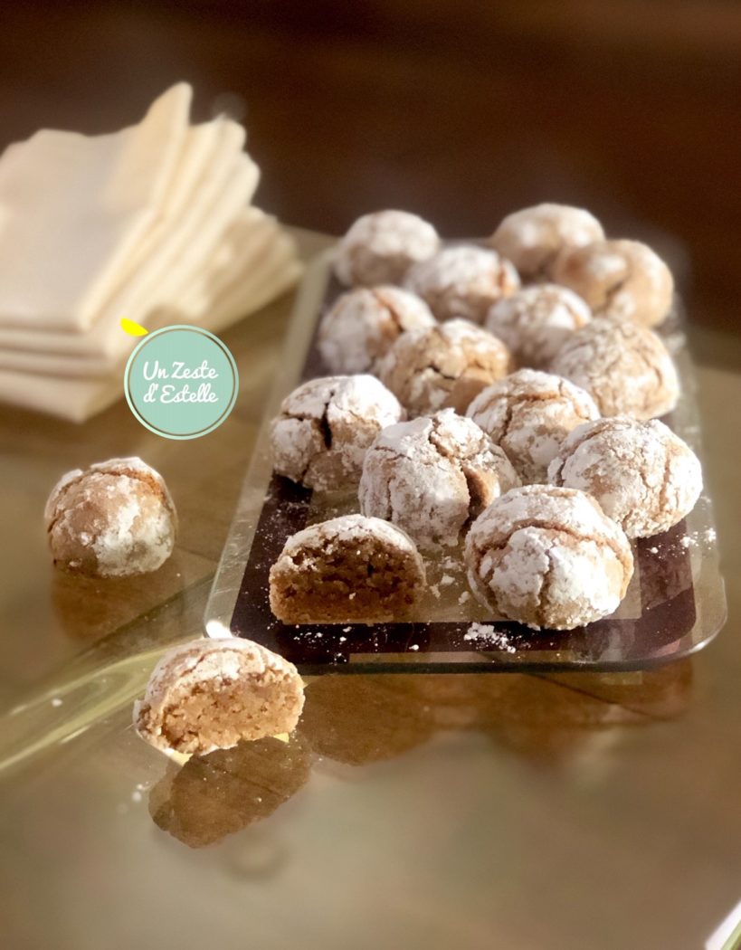 Vos amaretti à la crème de marrons sont prêts !