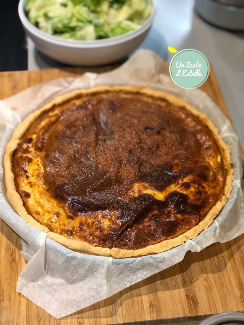 Votre quiche lorraine traditionnelle sans lactose est prête !