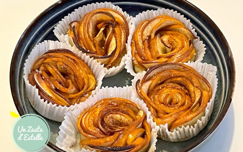 Tartes fleurs pomme cannelle